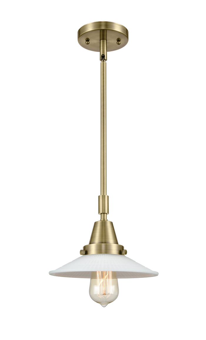 Caden Mini Pendant Antique Brass Glass