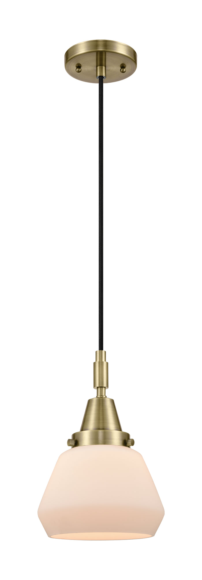 Caden Mini Pendant Antique Brass Glass