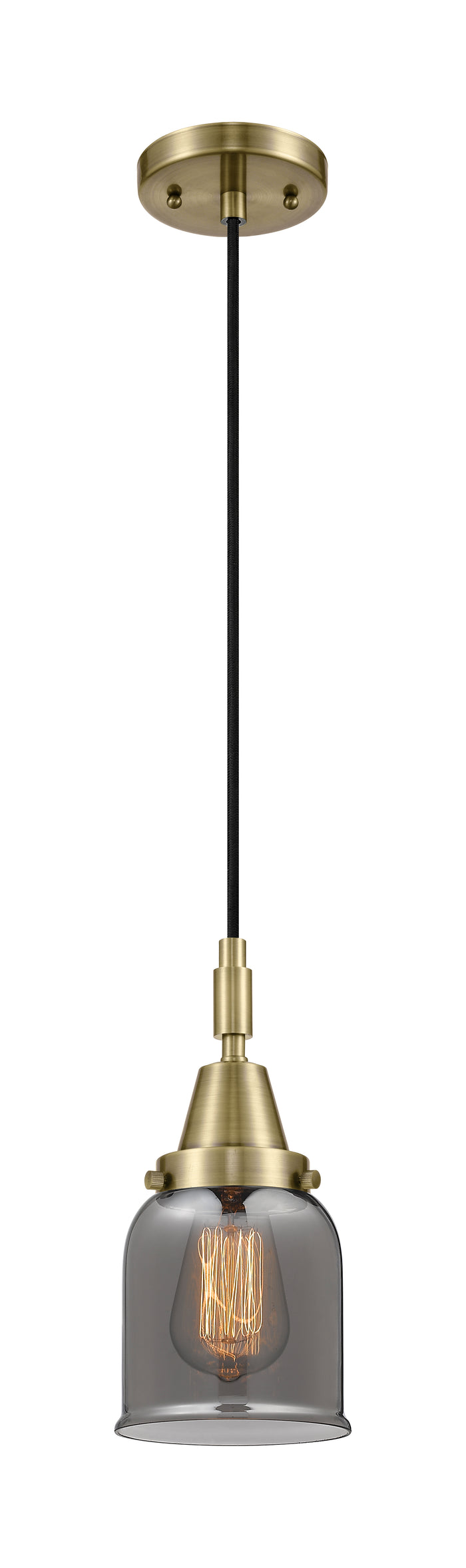 Caden Mini Pendant Antique Brass Glass