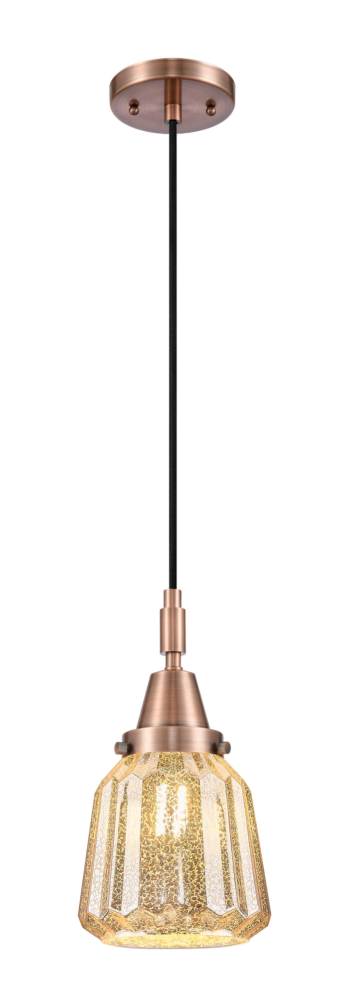 Caden Mini Pendant Antique Brass Glass
