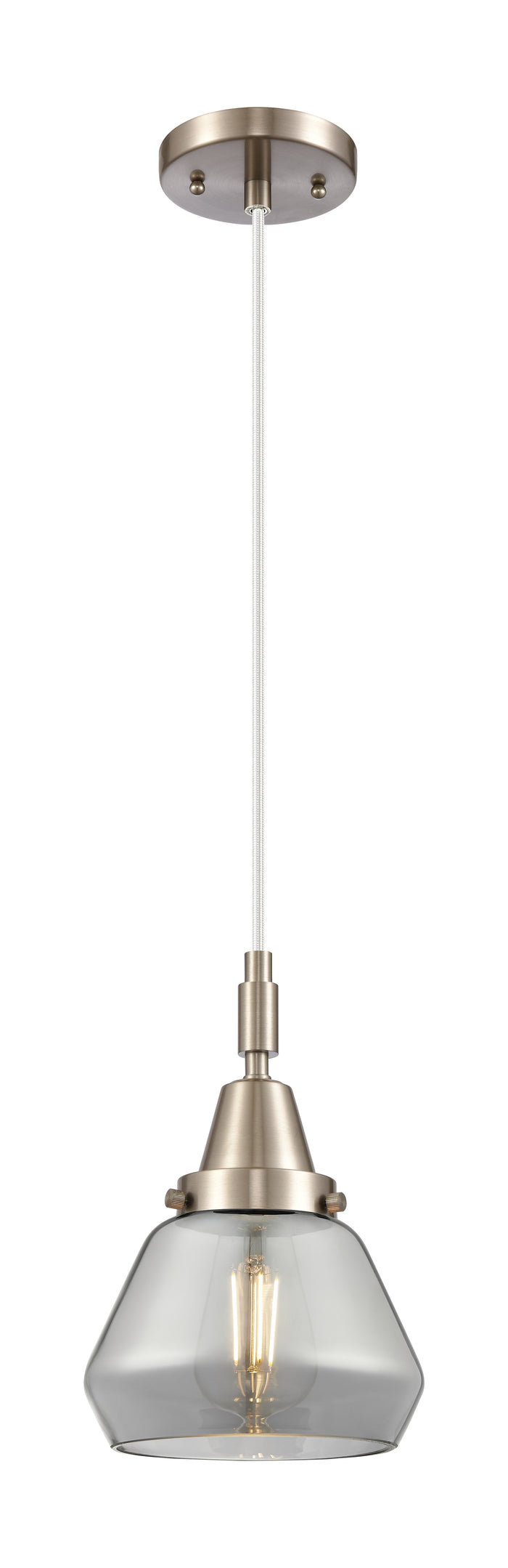 Brushed Satin Nickel / Light Smoke