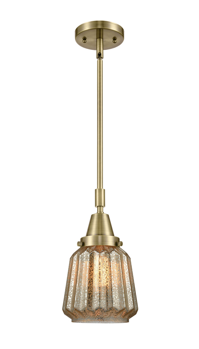 Caden Mini Pendant Antique Brass Glass