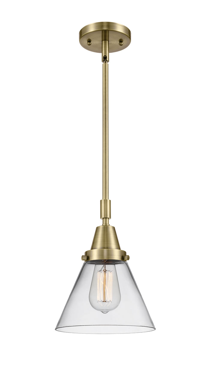 Caden Mini Pendant Antique Brass Glass