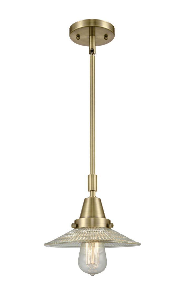 Caden Mini Pendant Antique Brass Glass
