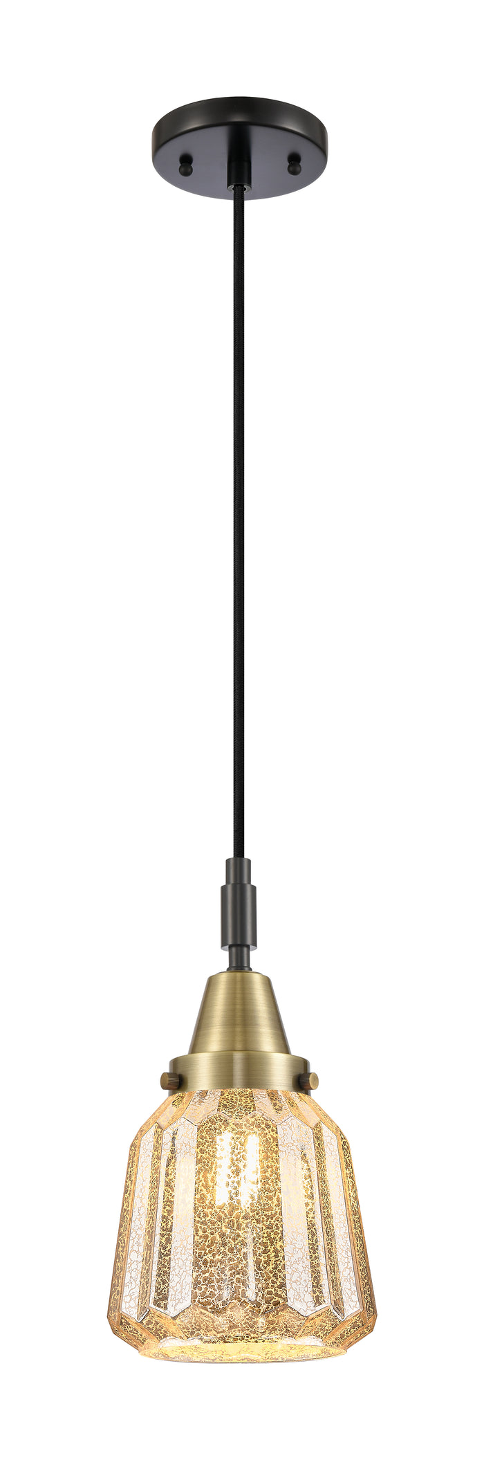 Caden Mini Pendant Antique Brass Glass