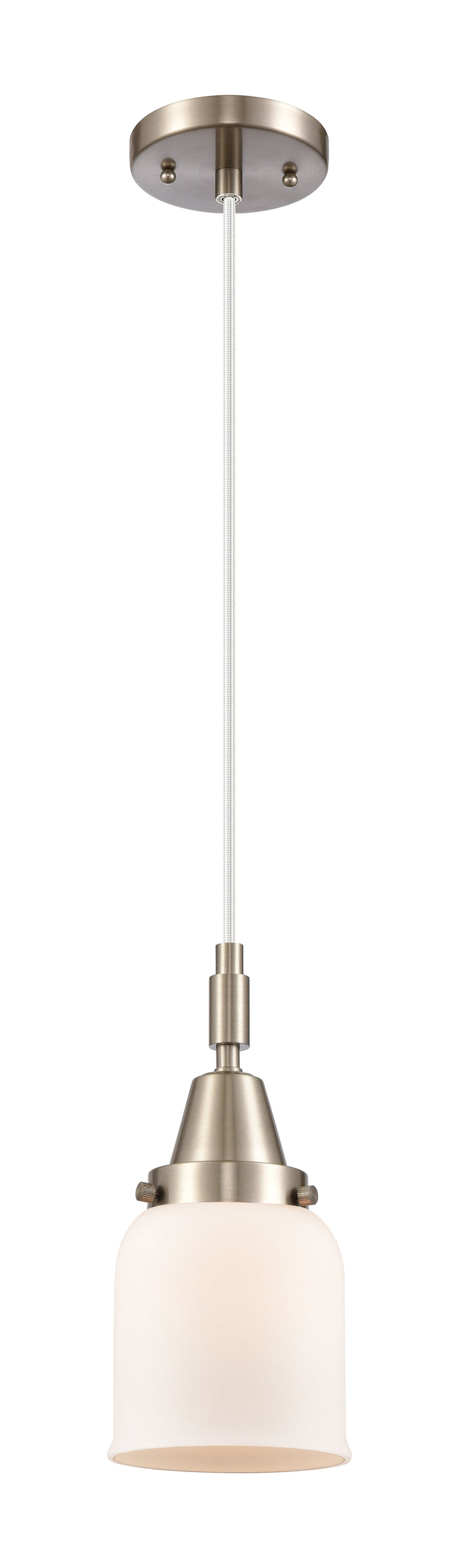 Brushed Satin Nickel / Matte White