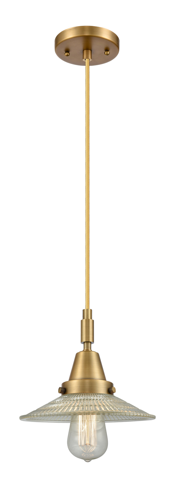 Caden Mini Pendant Antique Brass Glass
