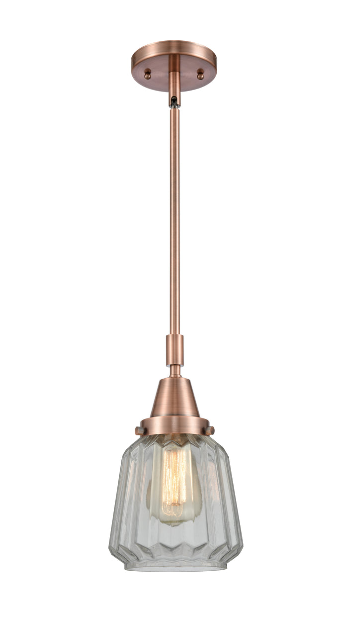 Caden Mini Pendant Antique Brass Glass
