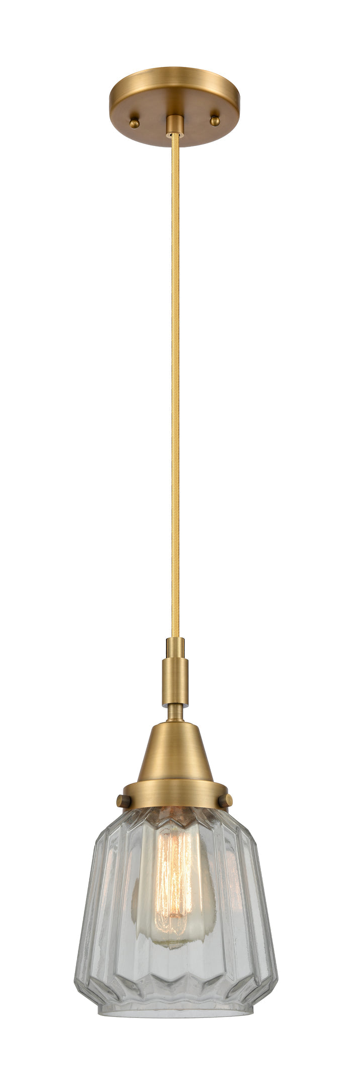 Caden Mini Pendant Antique Brass Glass