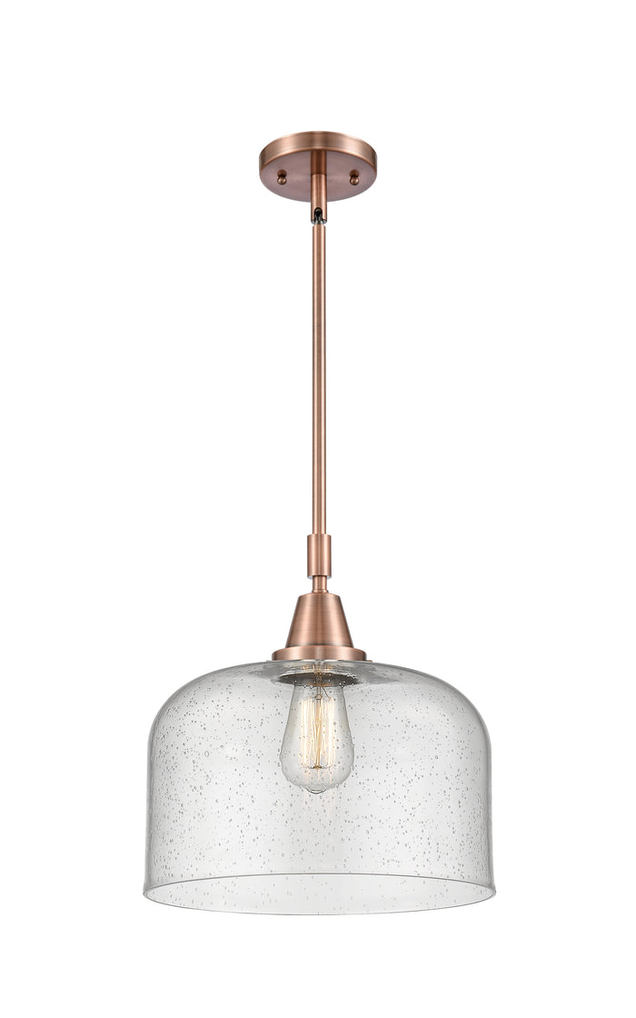Caden Mini Pendant Antique Brass Glass