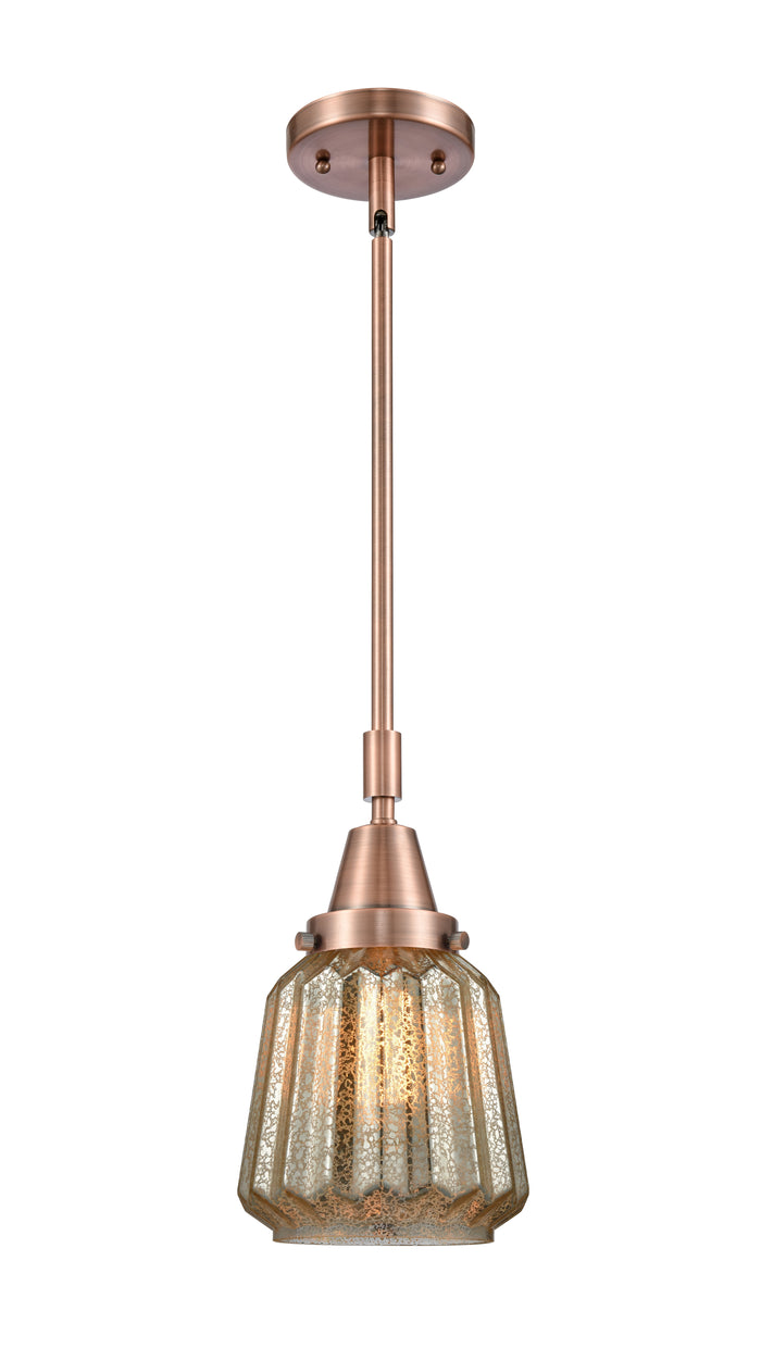 Caden Mini Pendant Antique Brass Glass