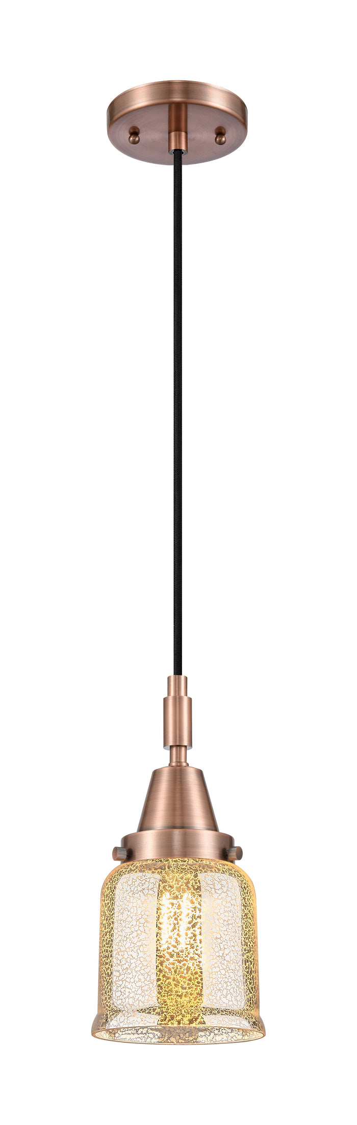 Caden Mini Pendant Antique Brass Glass