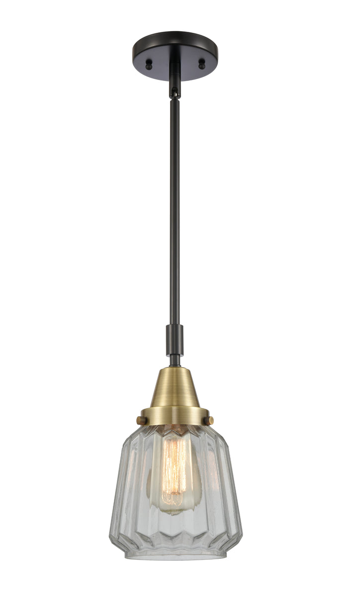 Caden Mini Pendant Antique Brass Glass