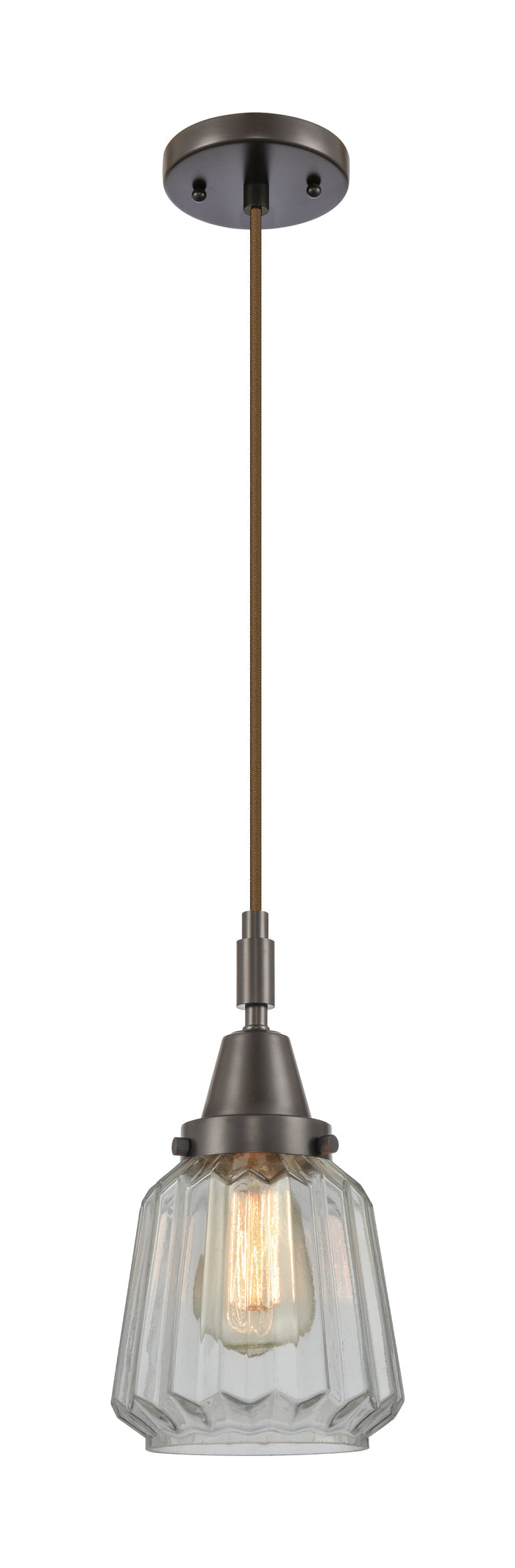 Caden Mini Pendant Antique Brass Glass