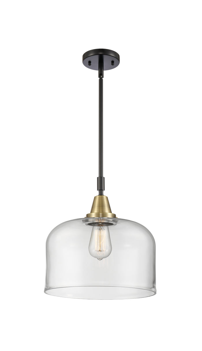 Caden Mini Pendant Antique Brass Glass