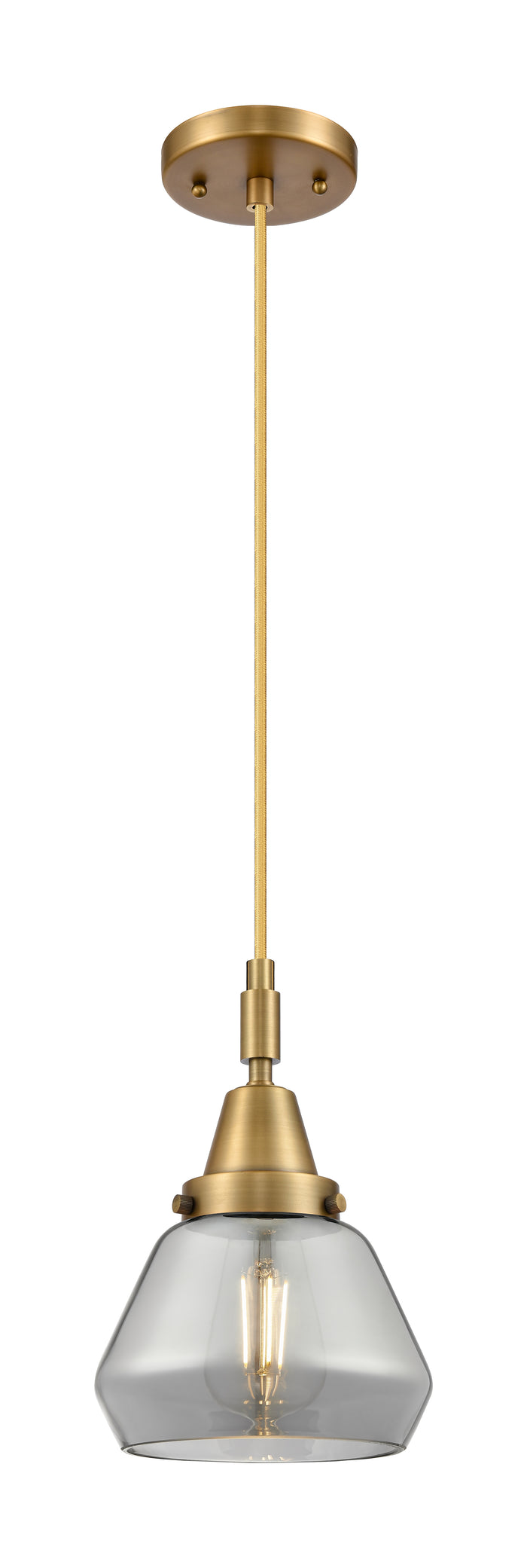Caden Mini Pendant Antique Brass Glass