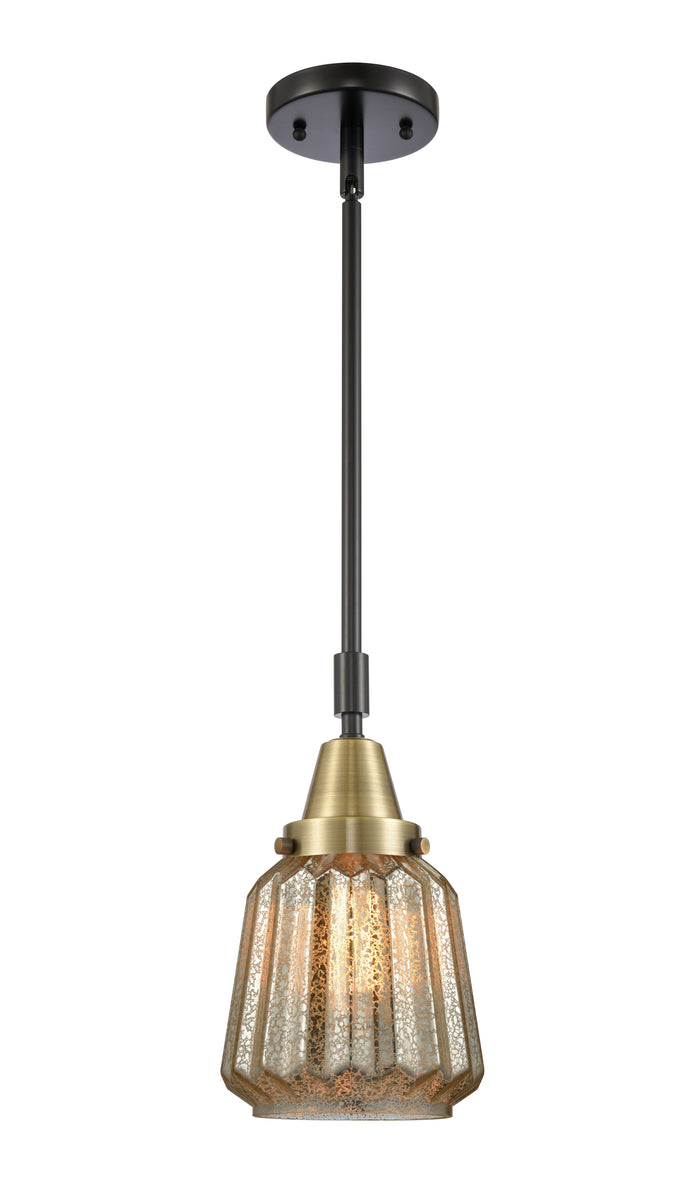 Caden Mini Pendant Antique Brass Glass