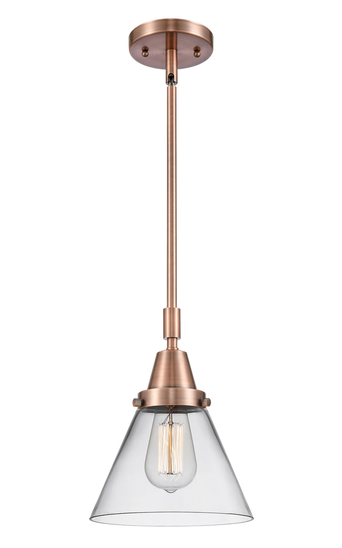 Caden Mini Pendant Antique Brass Glass