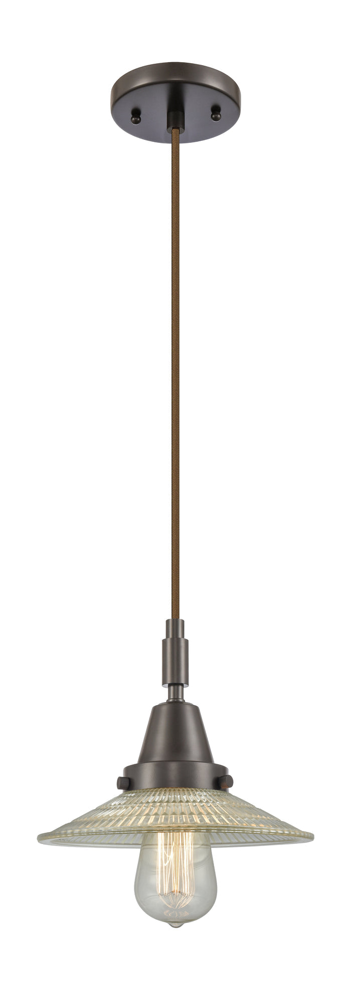 Caden Mini Pendant Antique Brass Glass