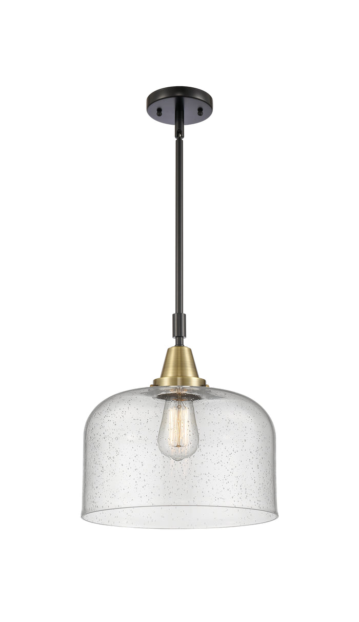 Caden Mini Pendant Antique Brass Glass