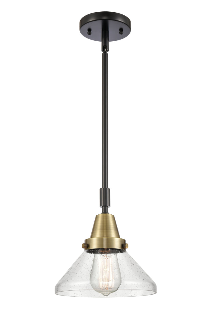 Caden Mini Pendant Antique Brass Steel 8 Inch