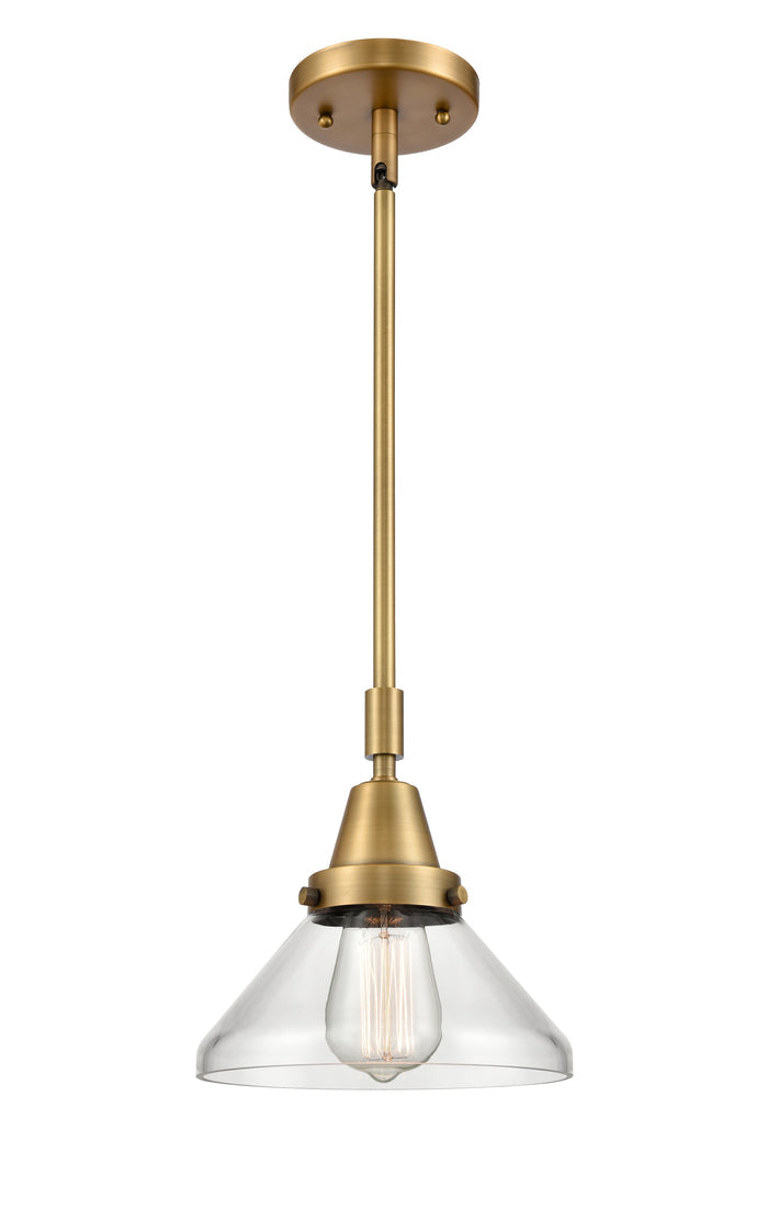 Caden Mini Pendant Antique Brass Steel 8 Inch