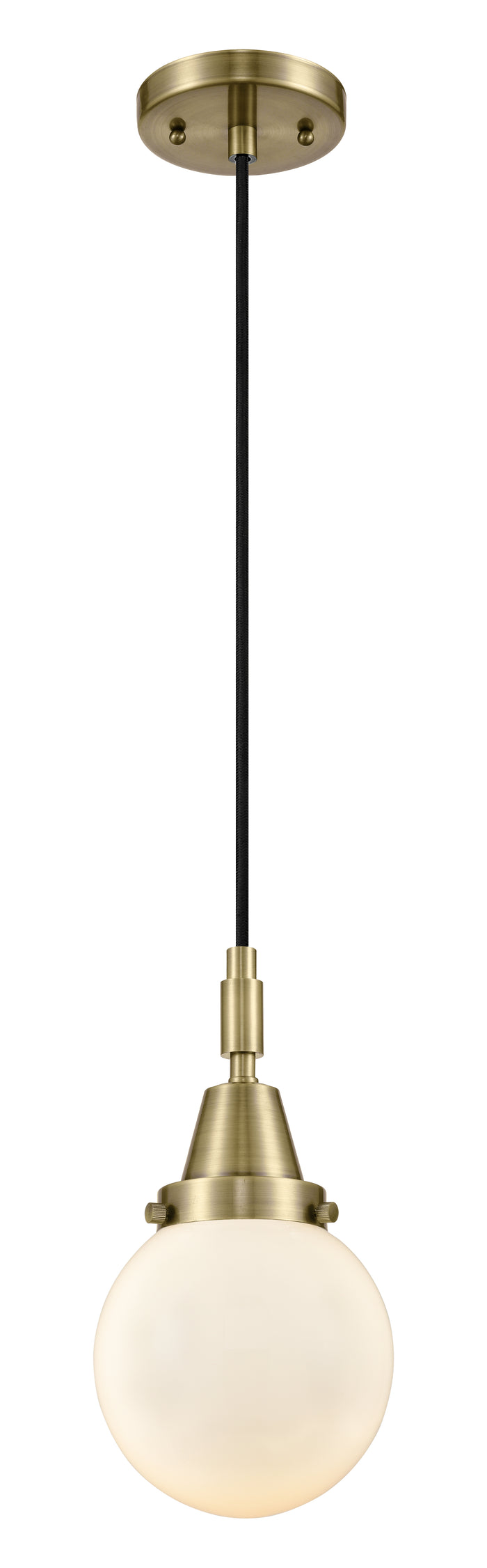Caden Mini Pendant Brass Glass 6 Inch