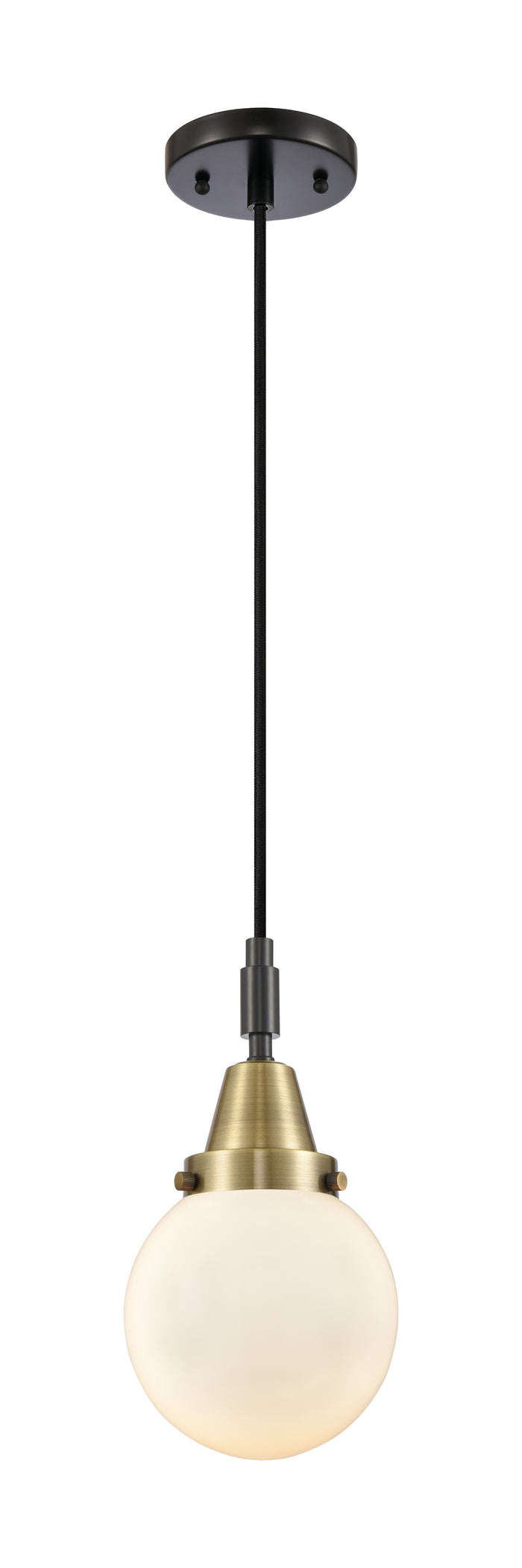 Black Antique Brass / Matte White