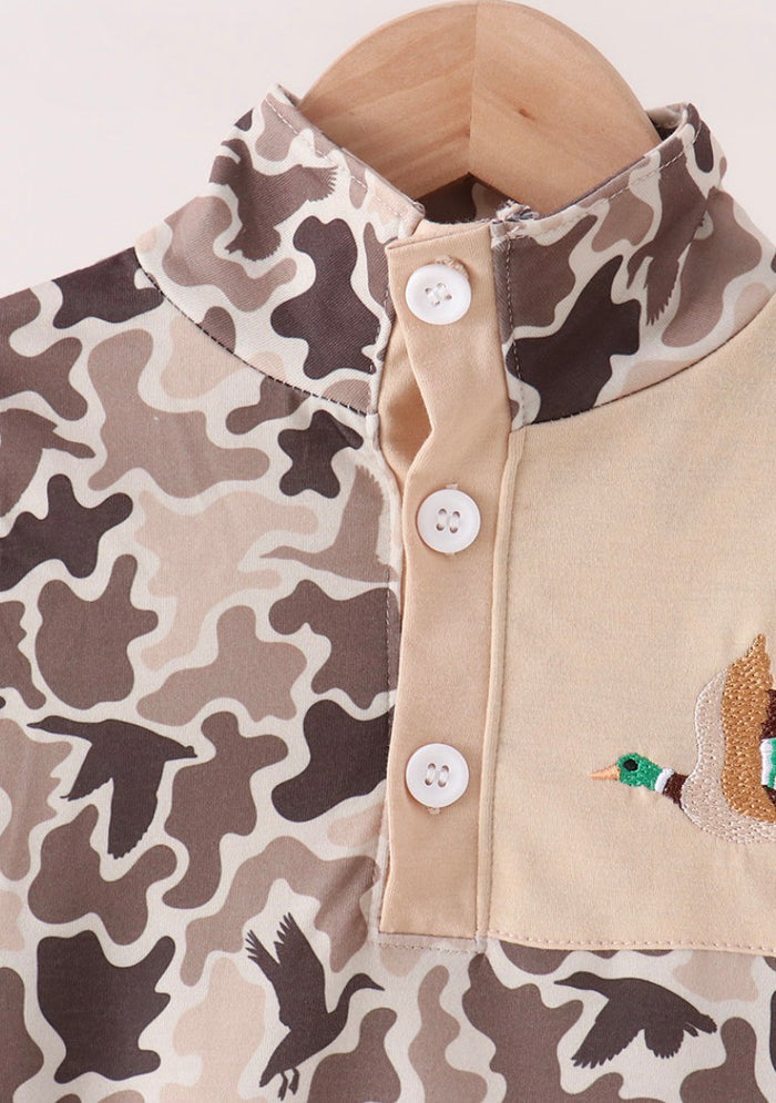 Camo duck embroidery jogger set