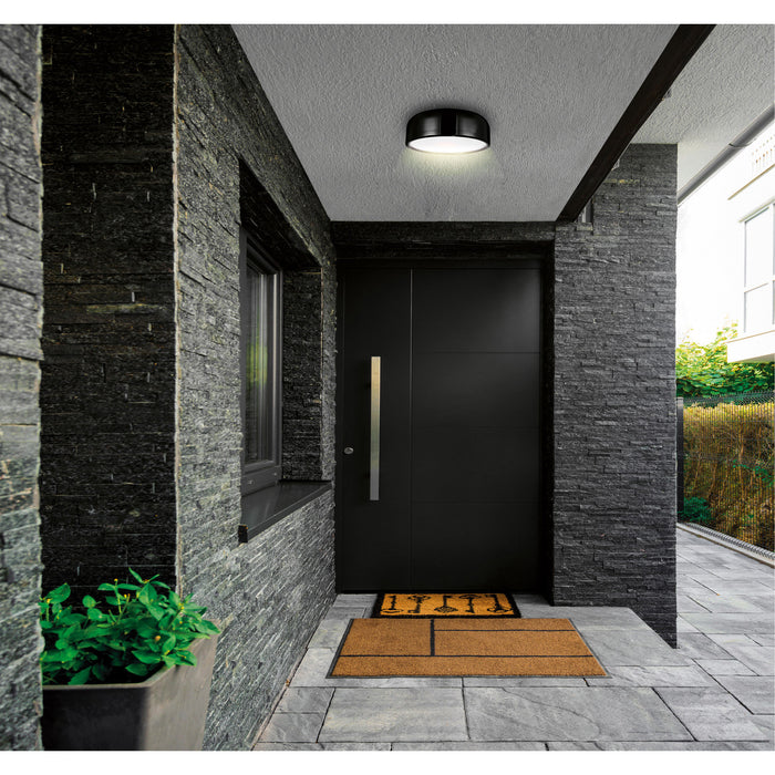 Campton 3 Light Black Flush Mount