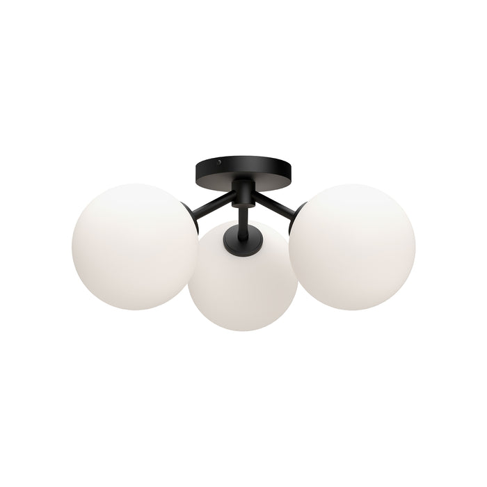 Cassia 17-in Steel Semi-Flush Mount