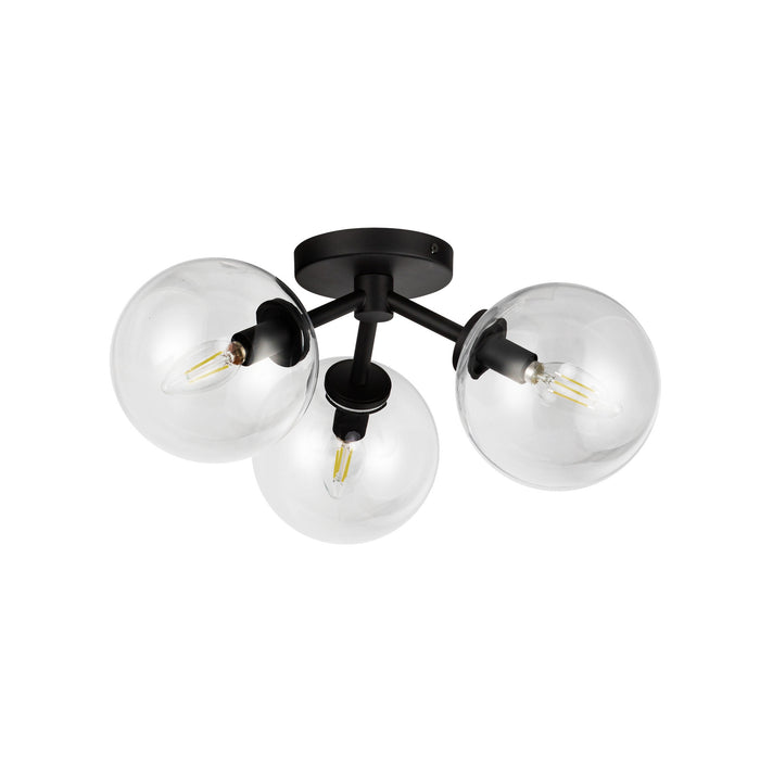 Cassia 17-in Steel Semi-Flush Mount