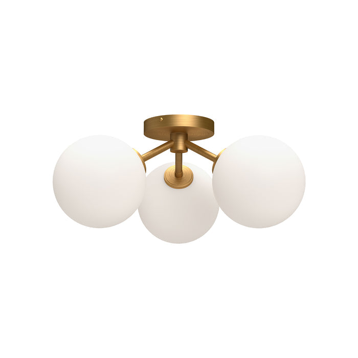 Cassia 17-in Steel Semi-Flush Mount