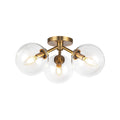 Aged Gold/Clear Glass