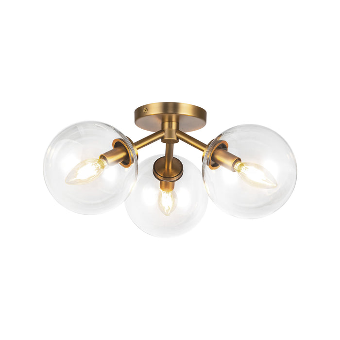 Aged Gold/Clear Glass