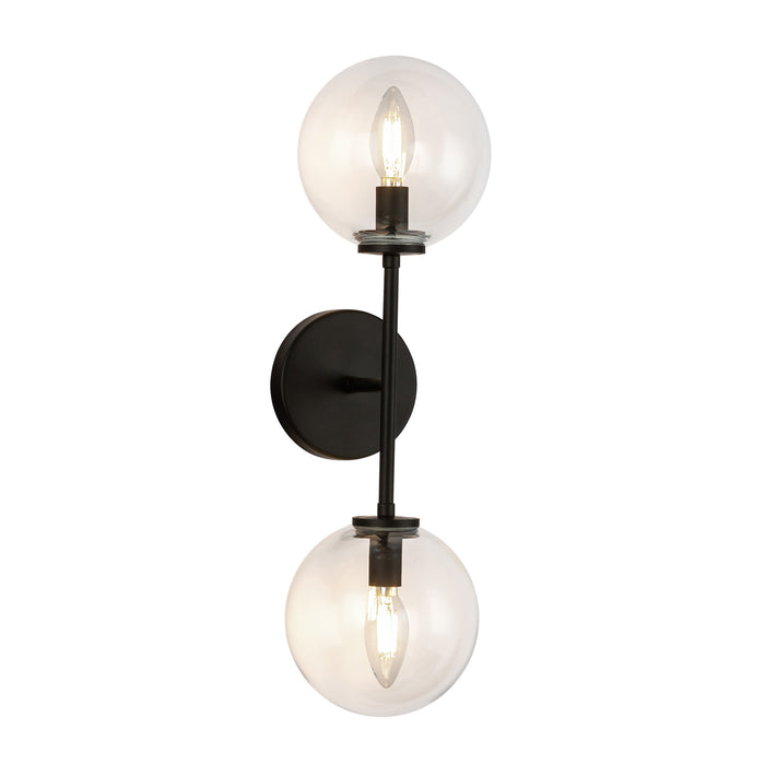 Cassia 20-in 2 Light Steel Vanity Light