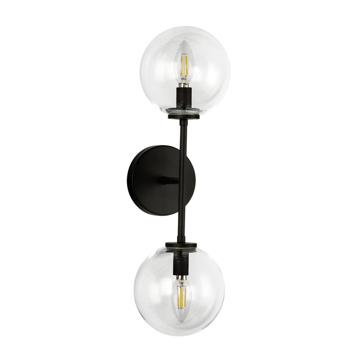 Cassia 20-in 2 Light Steel Vanity Light