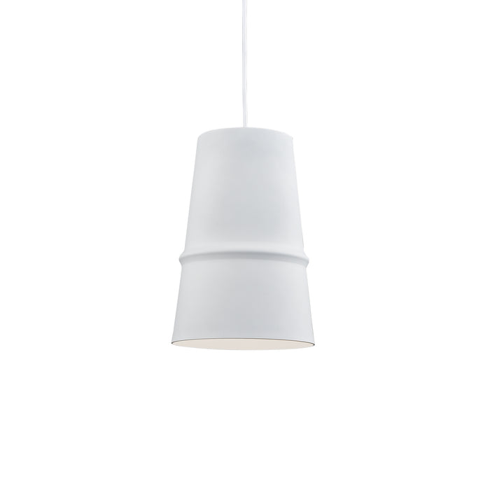 Castor 8-in Steel Pendant