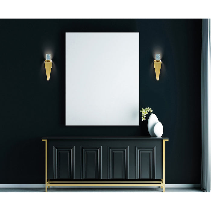 Catania Wall Lights Satin Gold Integrated LED