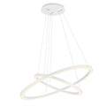 Chalice Chandeliers Two Ring White Finish