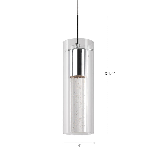Champagne 4-in Steel Pendant