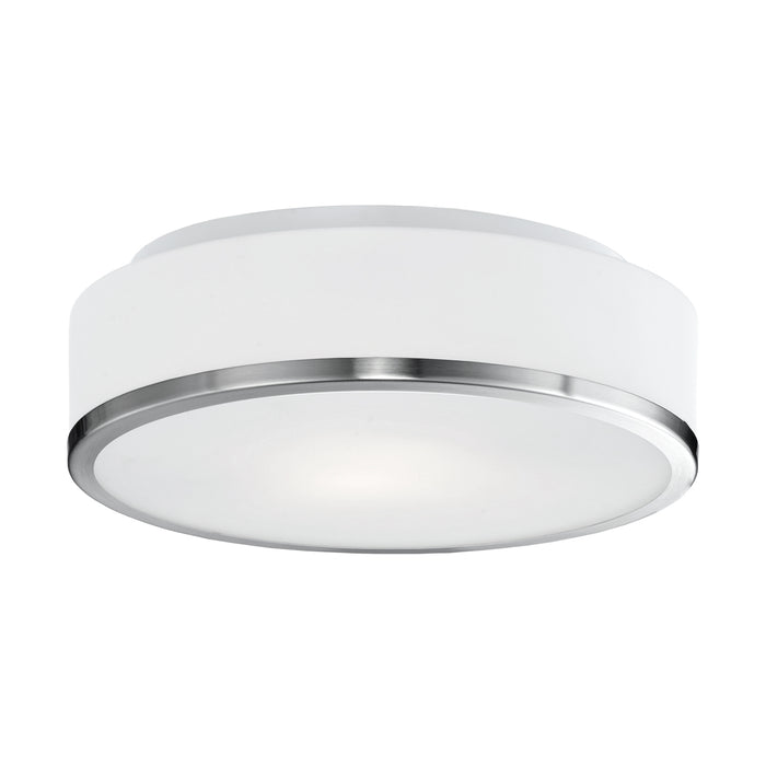 Charlie 12-in 2 lights Steel Flush Mount