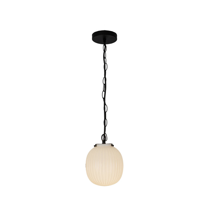 Cherise 7-in Steel Pendant
