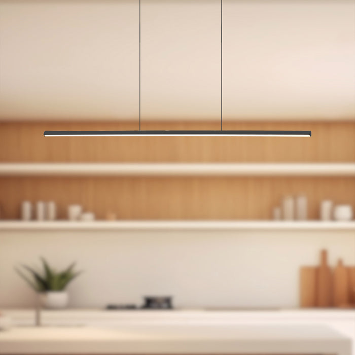 Chute 35-in Slim Bar Linear LED Pendant