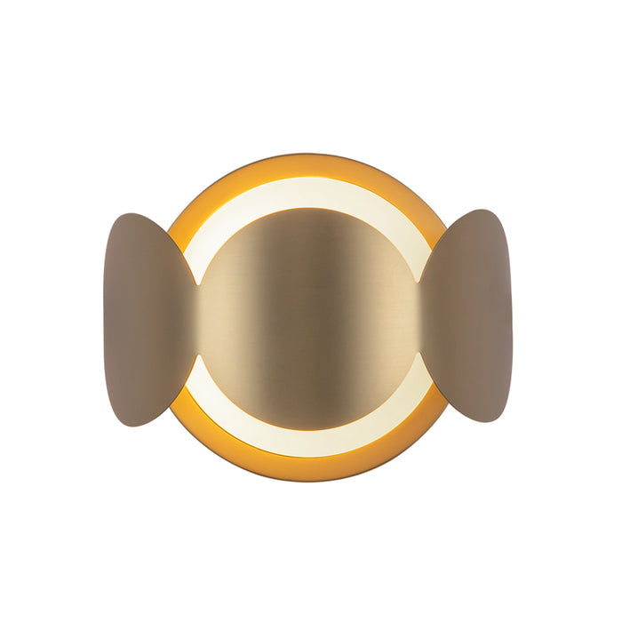 Brushed Gold/Opal Glass