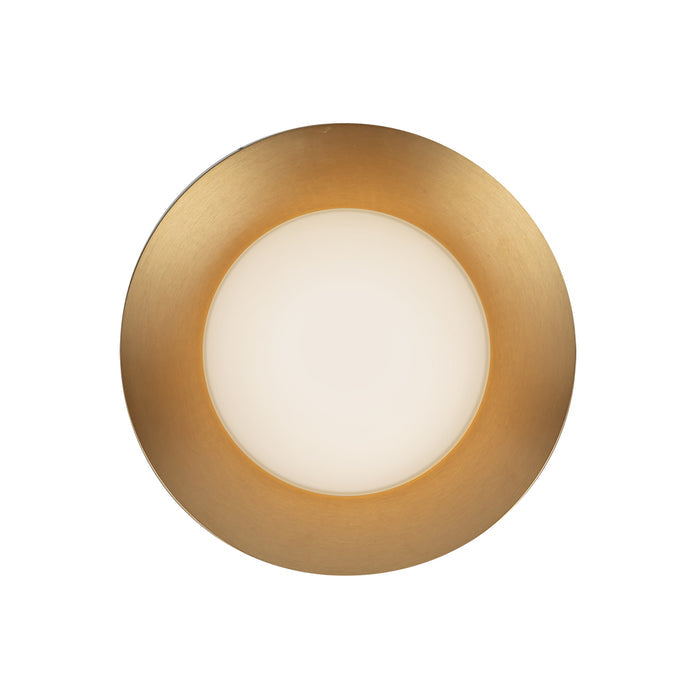 Brushed Gold/Opal Glass