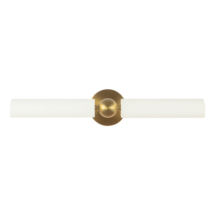 Brushed Gold/White