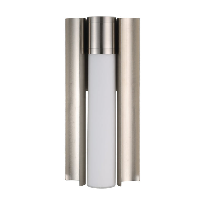 Colton 12-inch 1-light Brushed Nickel 5CCT LED Vanity Light with Etched Opal Glass Shade
