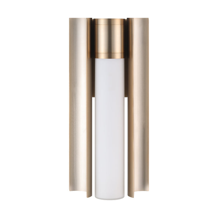 Colton 12-inch 1-light Champagne Gold 5CCT LED Vanity Light with Etched Opal Glass Shade