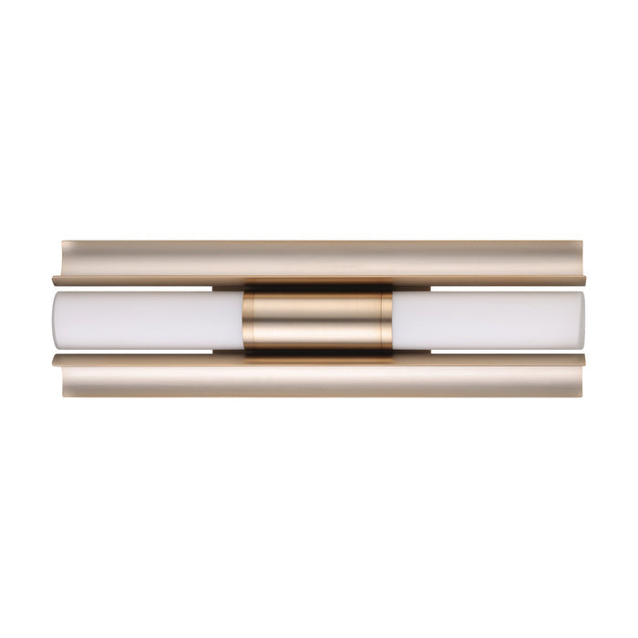 Colton 18-inch 2-light Champagne Gold 5CCT LED Vanity Light with Etched Opal Glass Shades